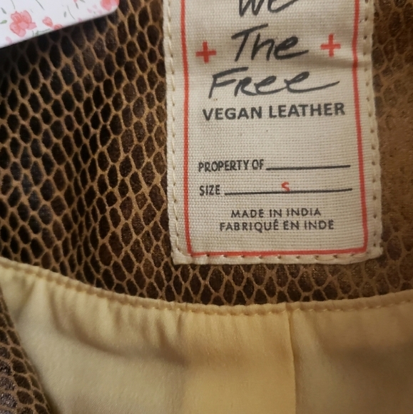 FREE PEOPLE SNAKE FÉNIX FAUX-LEATHER JACKET - Picture 9 of 12